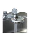 eyePod faucet-mounted eyewash with anti-scald valve, ANSI Z358.1 compliant.