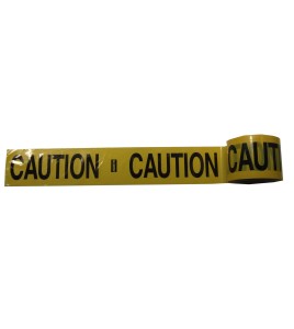 Yellow barricade tape, CAUTION, 3 in X 1000 ft.