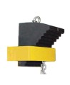 Wheel Chock Wall Bracket Sturdy metal construction painted in yellow. Prevents loss of chock