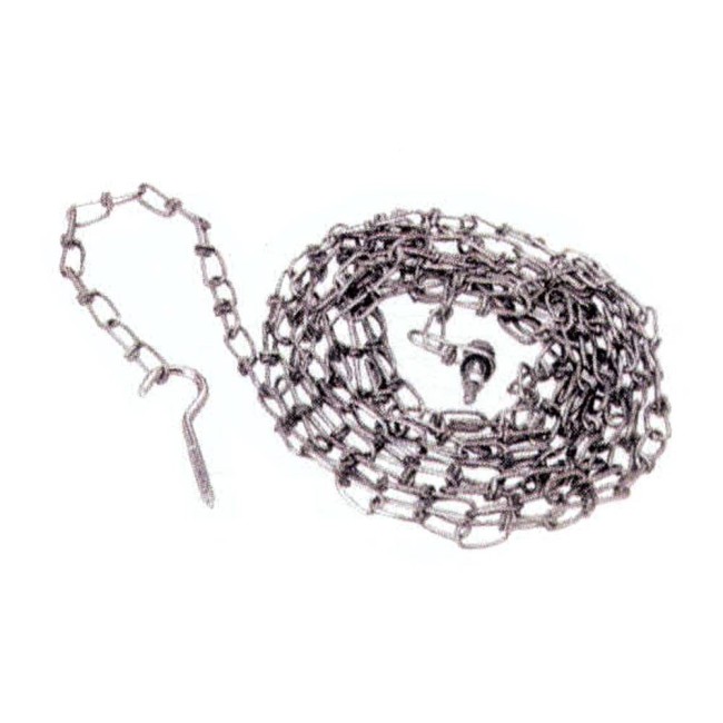 18 feets steel Security chain for whell chock, attaches whell chock to dock . Diameter: 0.14" (3 mm).  