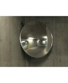 Acrylic round convex mirror with adjustable arm, 100-degree field of view.