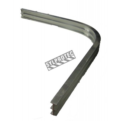 Curve 90 degre for curtain rail. Extra durable aluminium 0.125. 4 feet lenght.