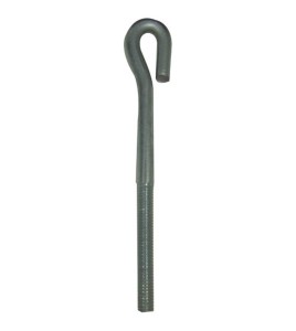 3/8" threaded rod with hook, 6-3/4" long