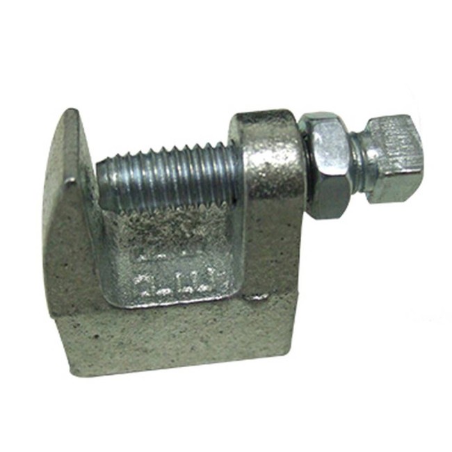 C fastening, joint threaded rods to strutural element.