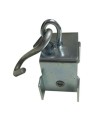 Roller for track of curtain, nylon castors with S hook, riveted castor to steel frame.