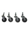 Casters for portable welding screen (4 units)