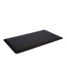 Black anti-fatigue carpet 5/8 in, made of rubberand and Deck Plate on surface .