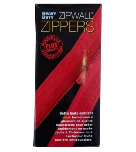 Set of 2 7'(2.1 m) long zipper to seal the entrance of containment area without limiting the flow. Set includes hooks & knife