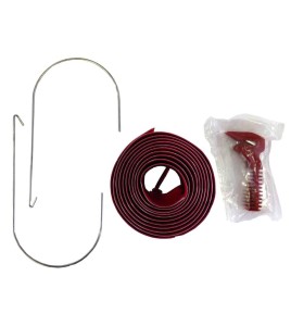 Set of 2 7'(2.1 m) long zipper to seal the entrance of containment area without limiting the flow. Set includes hooks & knife