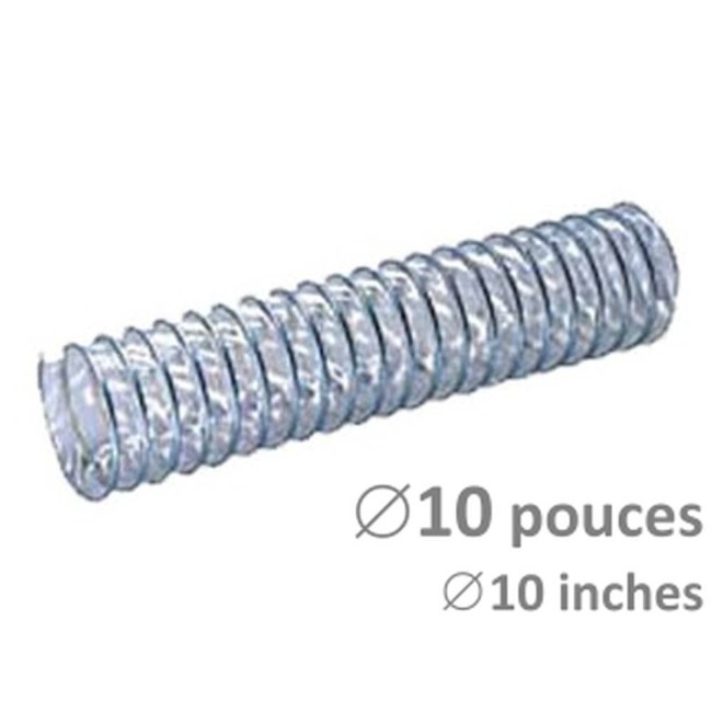 Conduit de ventilation souple, diamètre de 10 po, longueur de 25 pi (7.6 m), pour purificateurs d’air Predator 750