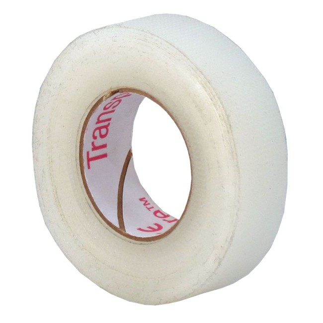 Transpore latex-free hypoallergenic adhesive tape, 0.5 in x 30 ft.