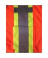 Chandail de signalisation en polyester orange CSA Z96-09, classe 2 niveau 2