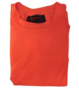 Orange traffic polyester t-shirt, CSA Z96-09, class 2 level 2