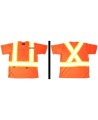 Orange traffic polyester t-shirt, CSA Z96-09, class 2 level 2