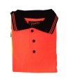 Polo  made of orange polyester, approved CSA Z96-09