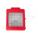 CATO™ red HDPE manual pull station cover with acrylic window, for flush-mounted pull stations.