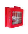 CATO™ red HDPE manual pull station cover with acrylic window, for flush-mounted pull stations.