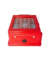 CATO™ red HDPE manual pull station cover with acrylic window, for flush-mounted pull stations.