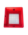 CATO™ red HDPE manual pull station cover with acrylic window, for flush-mounted pull stations.