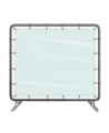 Portable vinyl welding screen, 5 x 4 ft, choice of color.