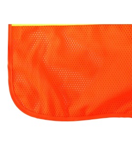 Fluorescent orange safety vest, CSA Z96 class 2, 100% polyester