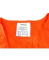 Fluorescent orange safety vest, CSA Z96 class 2, 100% polyester