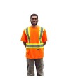 Orange traffic polyester t-shirt, CSA Z96-09, class 2 level 2