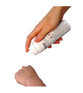 OpSite transparent spray-on dressing, 100 ml bottle.