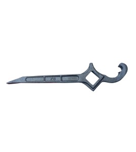 Combination spanner wrench key for fire hose and water valve, 1.5 to 3 inch