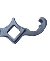 Combination spanner wrench key for fire hose and water valve, 1.5 to 3 inch