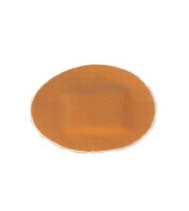 Pansements ronds en plastique beige sans latex, 2.2 cm (7/8 po), 50/bte.