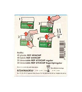 Refill 45 plastic adhesive bandages for "Salvequick" bandage distributor   (PS120).