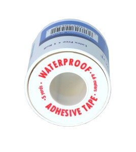 Waterproof white adhesive tape, 2 in x 15 ft.