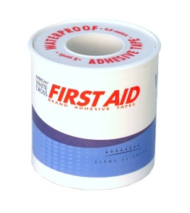 Waterproof white adhesive tape, 2 in x 15 ft.