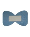 Blue fabric detectable bandages for fingertips, 4.4 x 7.5 cm (1 7/8 x 3 in), 50/box.