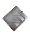 Aluminum holder with clip, 10-3/4 in X 10-3/4 in.