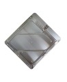 Aluminum holder with clip, 10-3/4 in X 10-3/4 in.