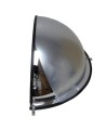 Acrylic half dome convex mirror, for 180-degree view in a T-intersection.