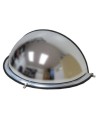 Acrylic half dome convex mirror, for 180-degree view in a T-intersection.