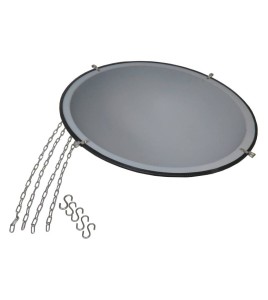 Hemispheric interior mirror 360 degre Ideal location: 4-way intersections.