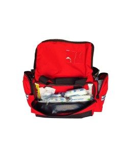 Paramedic trauma first aid kit in Cordura bag.