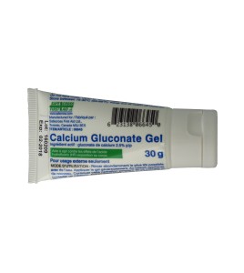 Gel au gluconate de calcium, 30 g.