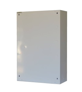 Wall-mounted metal first aid cabinet with acrylic door panel and lock with 2 keys.