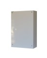 Wall-mounted metal first aid cabinet with acrylic door panel and lock with 2 keys.