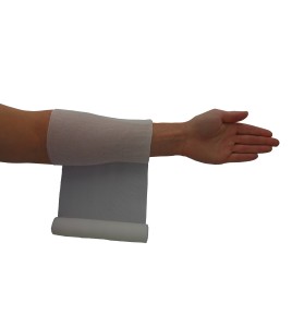 Sterile roll of stretch gauze bandage (KLEEN), 6 in x 12 ft, sold individually.