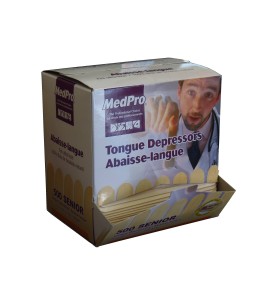 Non-sterile wooden tongue depressors, bulk, 500/box.