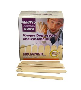 Non-sterile wooden tongue depressors, bulk, 500/box.