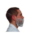 Beard net, white mesh (100/pkg).