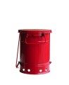 Container for oily or solvent-soaked rags, 6 gallons, with pedal, FM, UL, OSHA approuved.