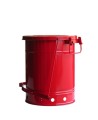 Bidon pour chiffons imbibés d'huiles ou solvants, 10 gallons, avec pédale, approuvé FM, UL, OSHA 